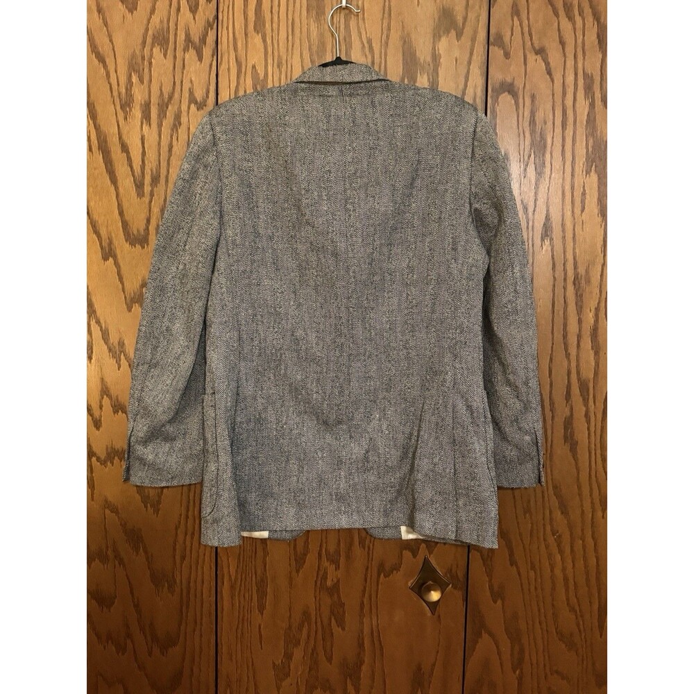 Vintage Givenchy Monsieur Wool Herringbone Blazer Mens 40R USA Tweed Jacket - Picture 2 of 11